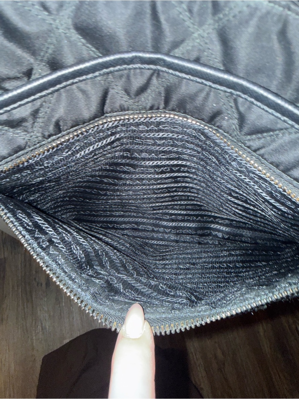 Prada Black Quilted Nylon Crossbody Messenger - Picture 11 of 14